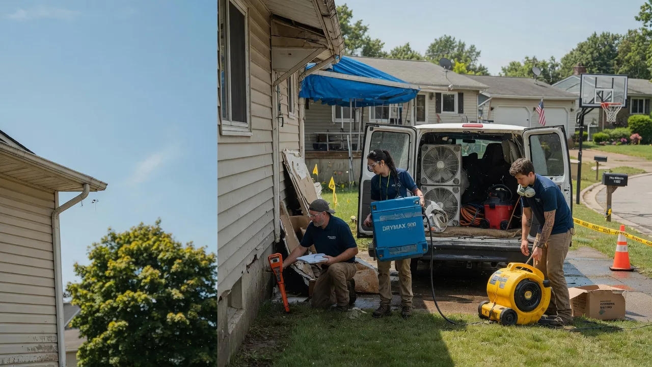 Ceiling Leak Cleanup in Valders, WI near me